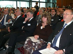  Business leaders during a conference on Business and Biodiversity 2008 in Bonn. 