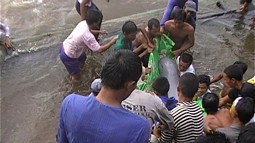  Erfolgreiche Rettung eines Irrawaddy-Delfins im Jahr 2009 