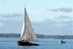  Sailing boat on Lake Võrtsjärv 