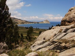  Beeindruckende Landschaft am Titicaca See. 