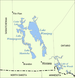 Lake Winnipeg in the Canadian province Manitoba
Source: www.wikipedia.org 