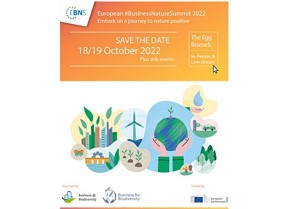  Save the date für den "European Business and Nature Summit 2022" 