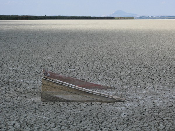  Eine ökologische Dystopie – und ein Ausblick für ganz Europa? Der griechische Volvi-See ist 2019 vollständig ausgetrocknet. 